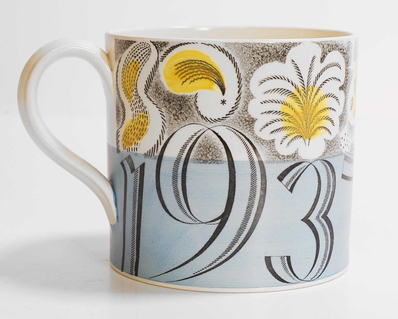 Eric Ravilious (1903-1942) for Wedgwood, a 1937 King Edward VIII coronation mug (£500-700)